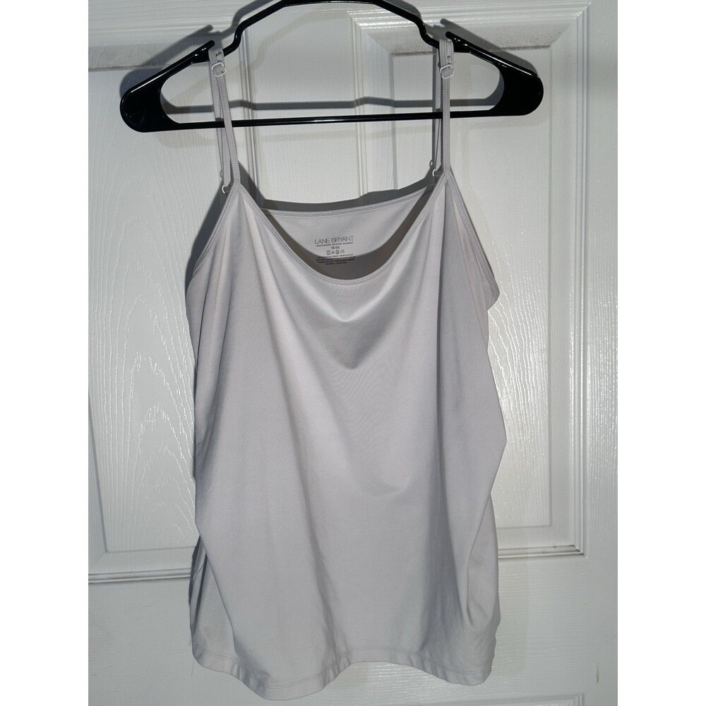 VTG Lane Bryant Off White Silky Blend Camisole With Adjustable Spaghetti Straps